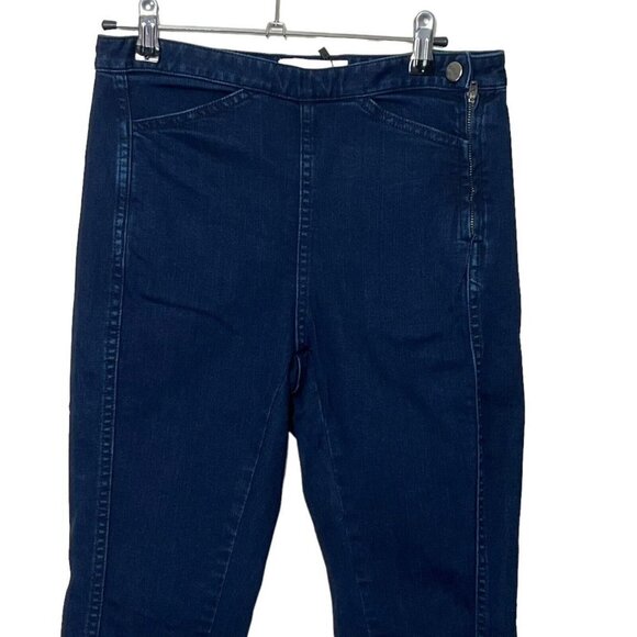 RACHEL COMEY Fetter Pants Women’s Size 2 Indigo Cropped Slim Stretch Denim - Picture 2 of 14